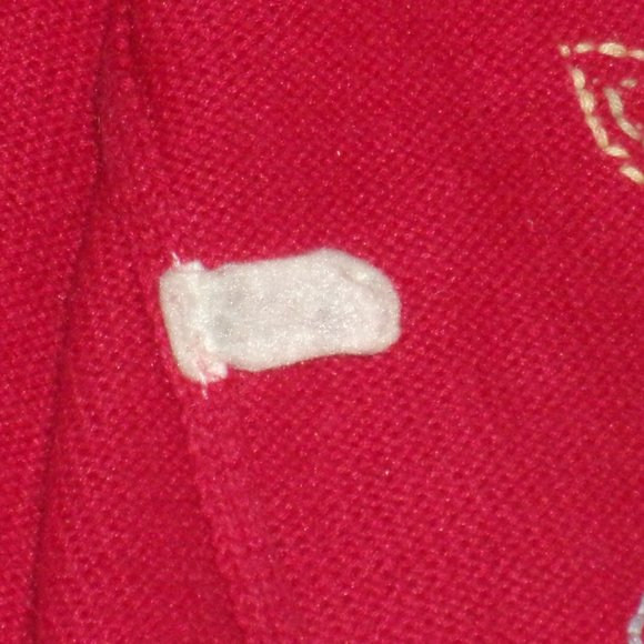 Alfred Dunner Women's Red Flower Embroidered Padded Cardigan Sweater Size Large - Picture 4 of 13